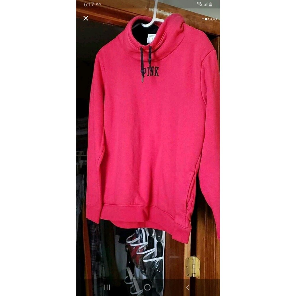 Woman's Fleece Lined Sweatshirt VICTORIA'S SECRET PINK SIZE:M WARM **EXCELLENT**